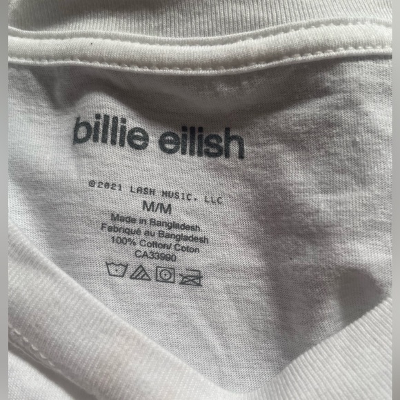 White Billie eilish t-shirt women’s M - Picture 3 of 3